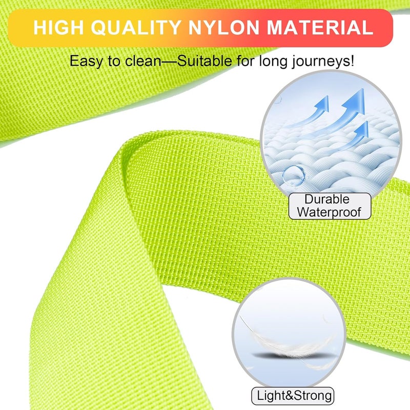 collwait Luggage Straps for Suitcases TSA Approved, Travel Belt Suitcase Belt, Suitcase Straps TSA Approved, Luggage Belt Strap TSA Approved, Travel Straps for Luggage, Luggage Band Bag Straps, Green - Image 5